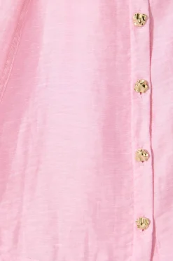 Hot Admirer Shirt Dress in Pink Organza Dresses|Party