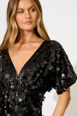 Discount After Party Dress in Black Sequin Dresses|Party