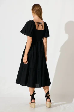 Online Akino Midi Dress in Black Dresses|Casual