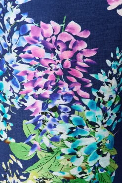 Sale Aldridge Pant Navy Wisteria Print Bottoms|Pants