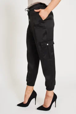 Best Alexa Silky Cargo Pant Black Bottoms|Pants