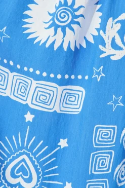 Fashion Alice Maxi Dress in Blue Print Dresses|Casual