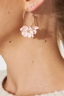 Fashion Allanis Hoop Earrings In Pink Jewellery