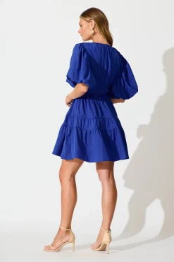 Clearance Amarini Dress In Cobalt Blue Dresses|Casual