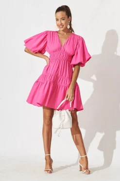 Sale Amarini Dress In Hot Pink Dresses|Casual
