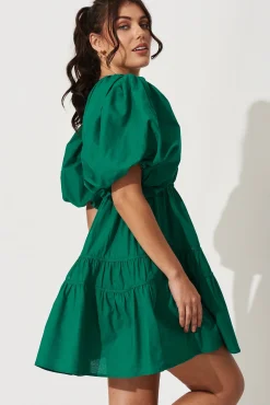 New Amarusso Dress In Green Cotton Dresses|Casual