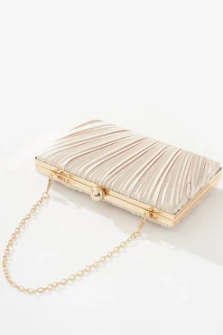 New Amina Clutch Bag In Gold Bags|Wedding Accessories