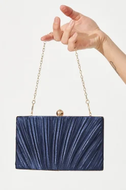 Clearance Amina Clutch Bag In Navy Bags|Wedding Guest
