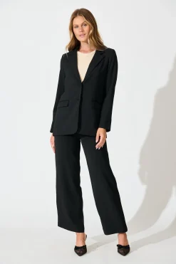 Clearance Ariana Blazer in Black Outerwear|Outerwear