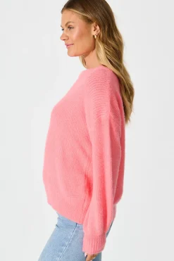 Best Arla Knit In Pink Wool Blend Knitwear|Knitwear