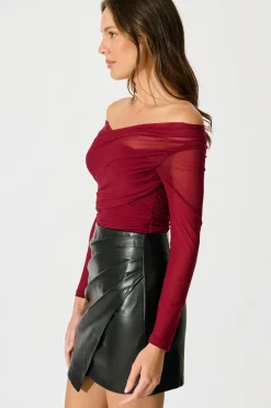 Online Ascend Leatherette Skirt in Black Bottoms|Skirts & Shorts