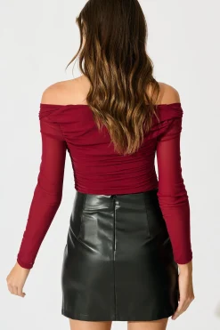 Online Ascend Leatherette Skirt in Black Bottoms|Skirts & Shorts
