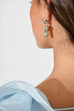 Best Astor Drop Earrings in Blue Jewellery