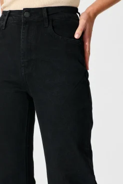 Fashion Atwood High Rise Relaxed Leg Jean in Black Denim Bottoms|Pants