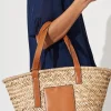 Hot August + Delilah Joscelin Straw Bag In Tan Bags