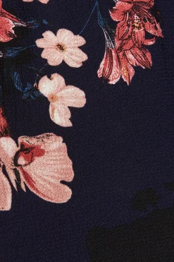 Outlet Ava Dress In Navy With Pink And Blush Floral Dresses|Casual