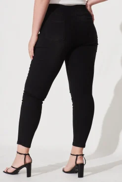 Best Avia High Rise Skinny Jegging In Black Denim Bottoms