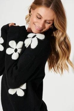 Online Belarus Knit In Black Wool Blend Knitwear|Knitwear
