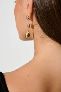 Best Belmonte Drop Earrings in Purple Jewellery|Wedding Accessories
