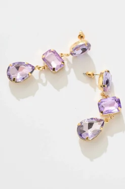 Best Belmonte Drop Earrings in Purple Jewellery|Wedding Accessories