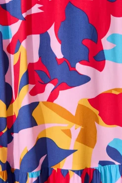 Online Bilboa Maxi Skirt in Bright Multi Leaf Print Bottoms|Skirts & Shorts
