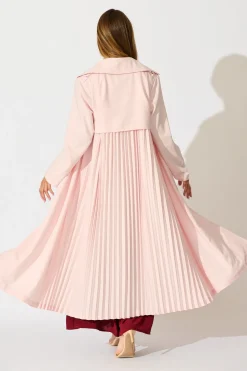 Fashion Captivating Trench Coat in Blush Outerwear|Outerwear