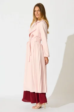 Fashion Captivating Trench Coat in Blush Outerwear|Outerwear