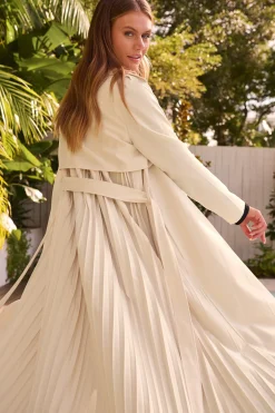 Fashion Captivating Trench Coat in Beige Outerwear|Outerwear