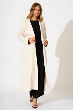 Fashion Captivating Trench Coat in Beige Outerwear|Outerwear