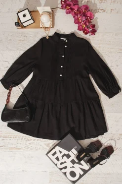Best Caracelle Smock Dress in Black Dresses|Casual