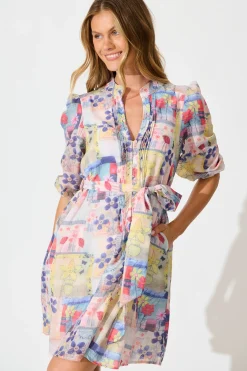 Best Carmina Dress in Multi Patchwork Floral Dresses|Casual