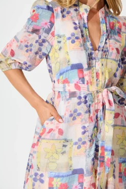 Best Carmina Dress in Multi Patchwork Floral Dresses|Casual