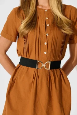 Sale Carrie Belt in Black Stretch Belts