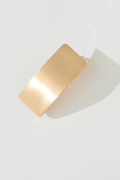 Fashion Carson Metal Square Hair Clip In Gold Hair Accessories