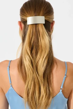 Hot Carson Metal Square Hair Clip In Silver Hair Accessories