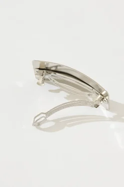 Hot Carson Metal Square Hair Clip In Silver Hair Accessories