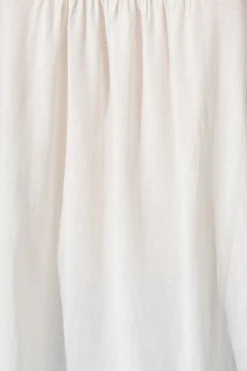 Fashion Cascades Top in White Linen Blend Tops|Casual