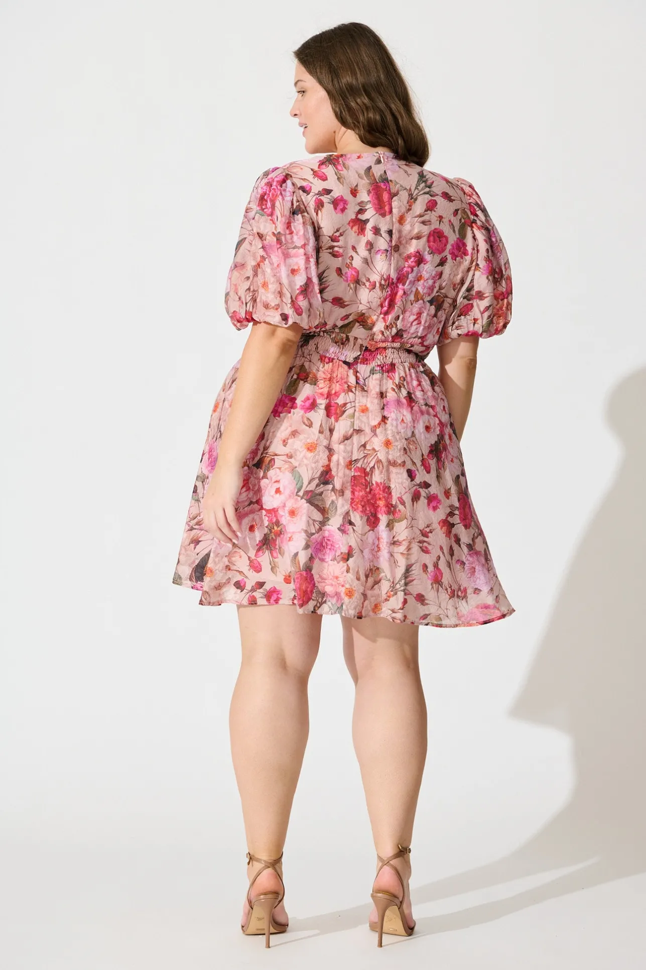 Hot Clarissa Dress In Vintage Blush Floral Print Dresses|Casual