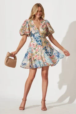 Online Clarissa Dress In Vintage Floral Print Dresses|Casual