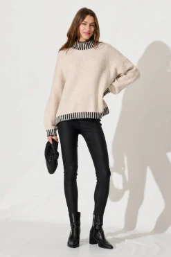 Best Clementine Knit In Beige Marle Wool Blend Knitwear|Knitwear