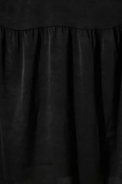Fashion Constantine Maxi Dress In Black Crinkle Satin Dresses|Cocktail