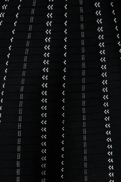 Online Damsel Knit Dress In Black With White Stripe Dresses|Knitwear
