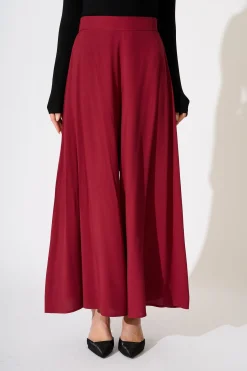 Sale Denver Pant in Wine Bottoms
