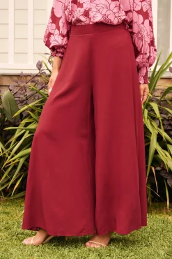 Sale Denver Pant in Wine Bottoms