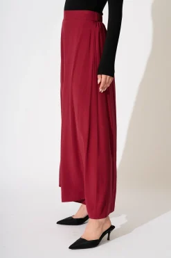 Sale Denver Pant in Wine Bottoms