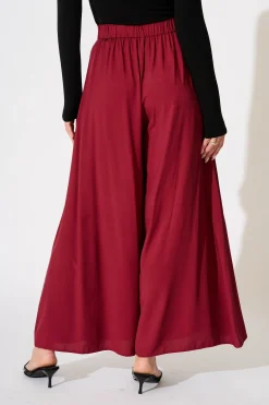 Sale Denver Pant in Wine Bottoms