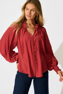 Fashion Devotion Top in Wine Tops