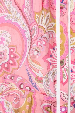 Best Dion Maxi Shirt Dress In Multi Pink Print Dresses|Casual