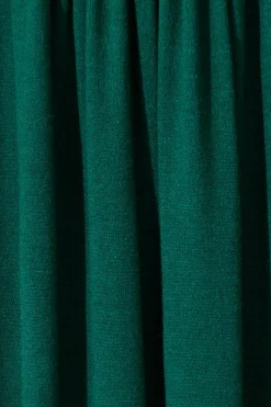 Fashion Dove Midi Knit Dress in Emerald Dresses|Knitwear