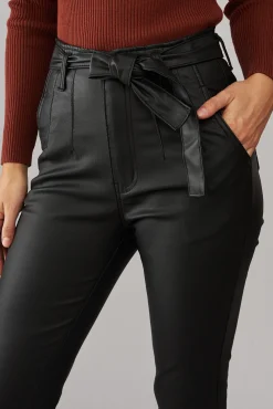 Hot Eclipse Leatherette Pants in Black Bottoms